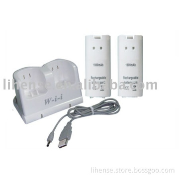 Twin Charger Stand &amp; Remote Battery  for Wii